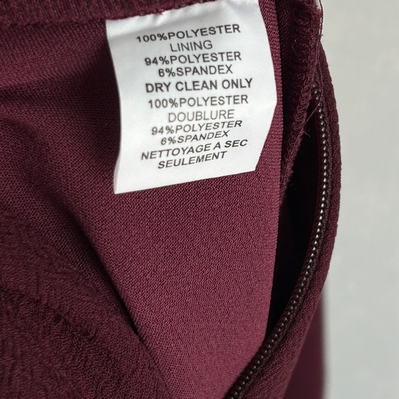 Trina Turk size 14 jumpsuit burgundy sequin collar wide leg sleeveless NEW - Picture 15 of 16